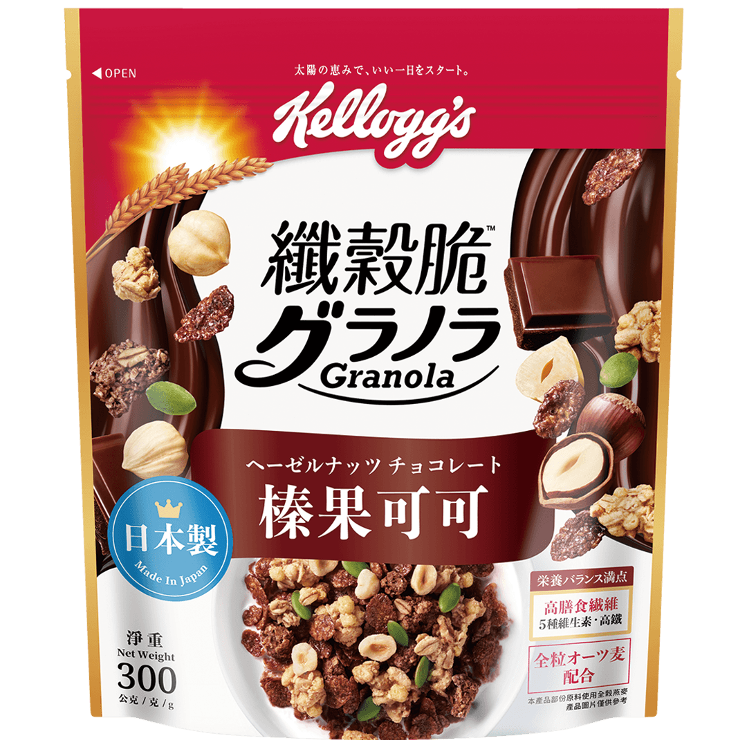 &#23478;&#27138;&#27663;&reg;&#32406;&#31296;&#33030; &ndash; &#27035;&#26524;&#21487;&#21487;(&#27035;&#23376;&#26417;&#21476;&#21147;) Kellogg's&reg; Hazelnut Chocolate Granola