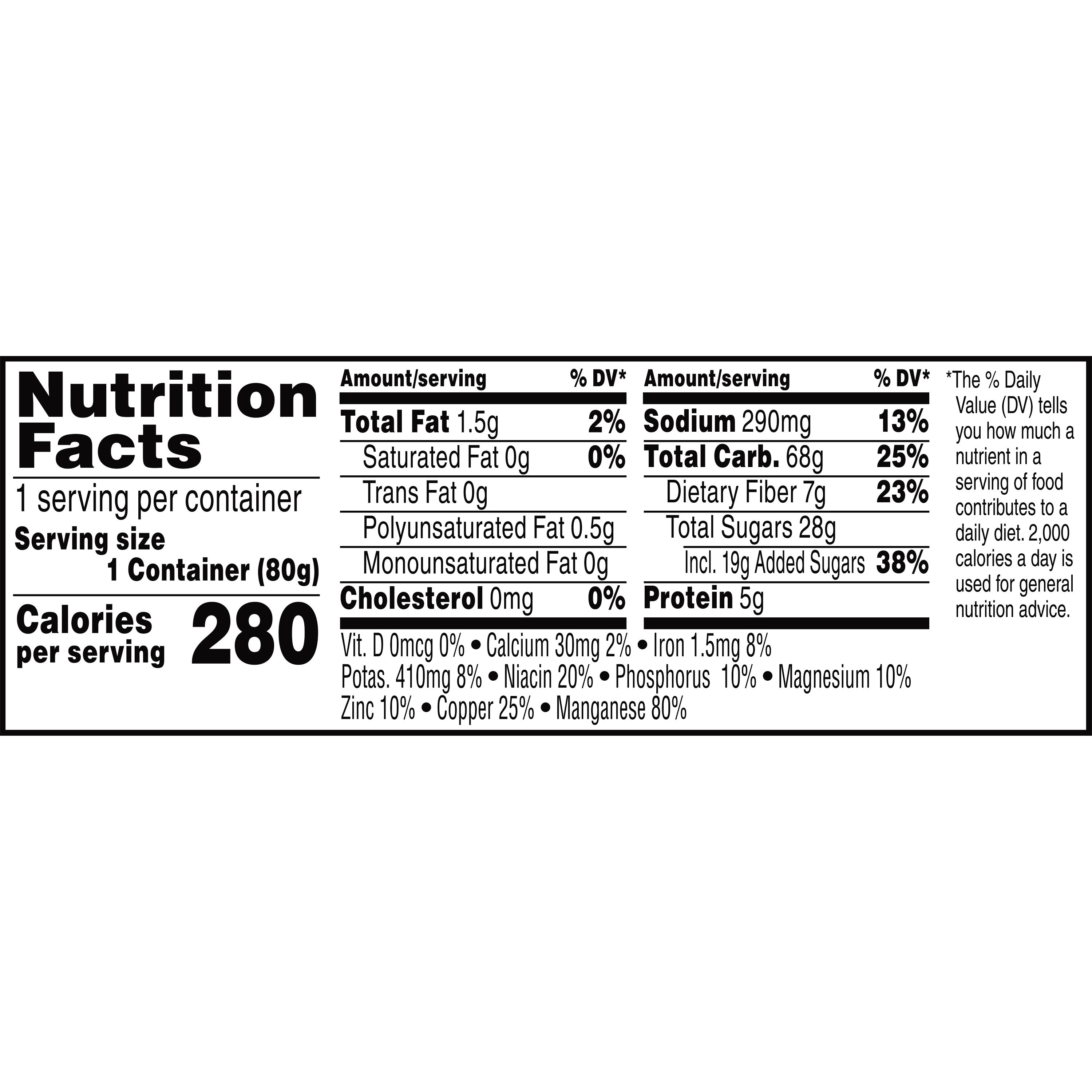 Kellogg S Raisin Bran Nutrition Facts Bios Pics