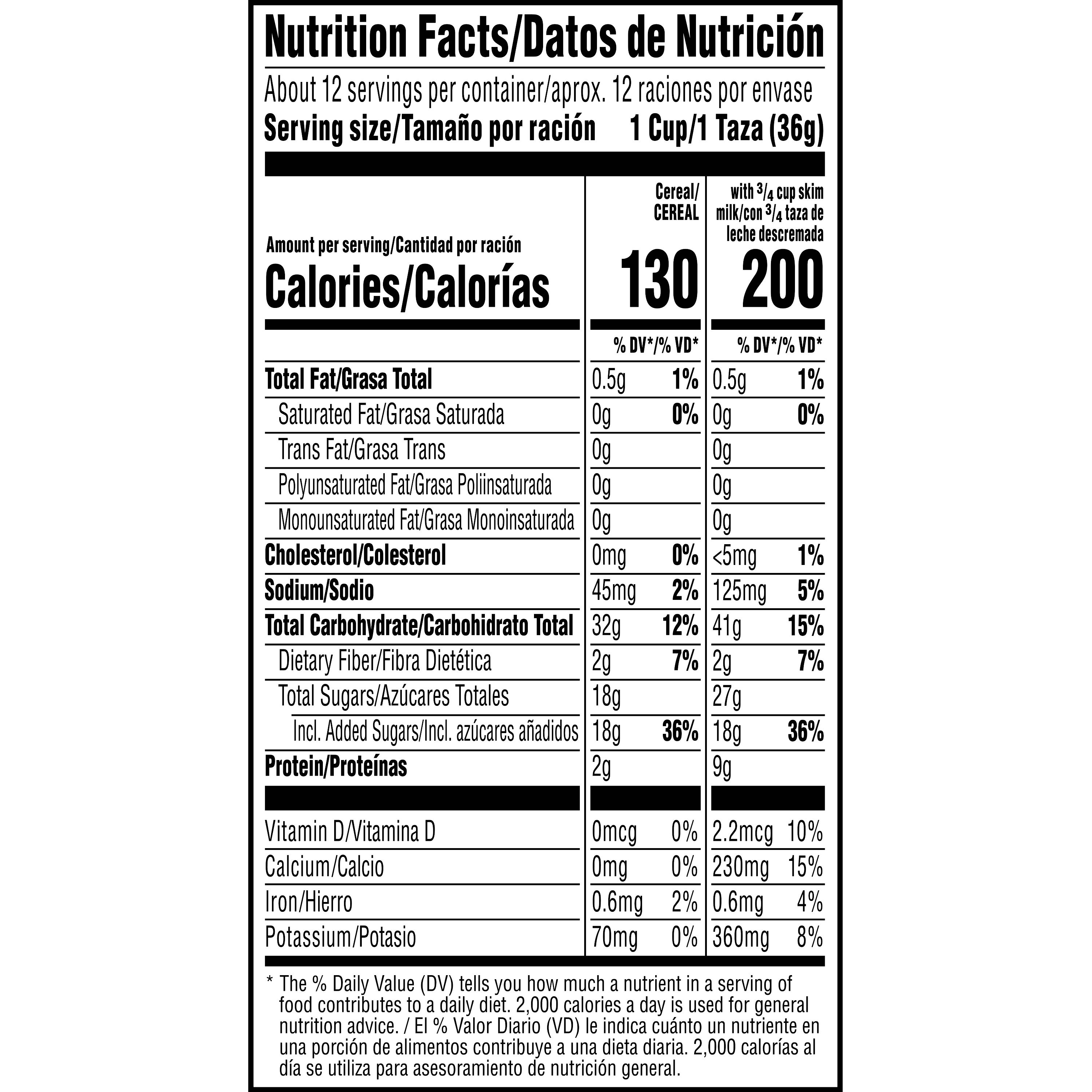 Honey Smacks Cereal Nutrition Label Nutrition Pics