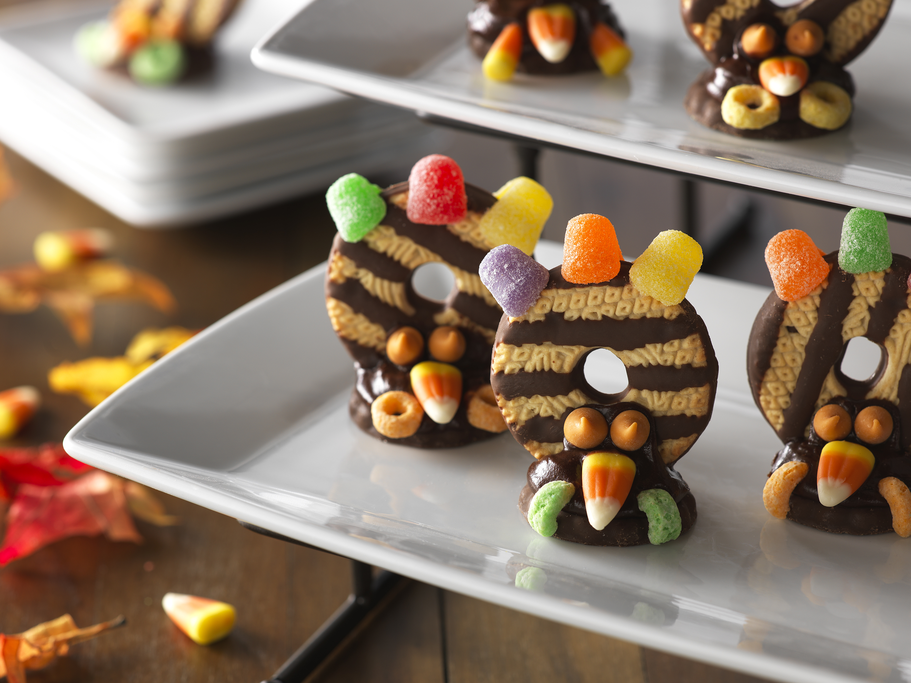 fudge stripe cookie turkeys
