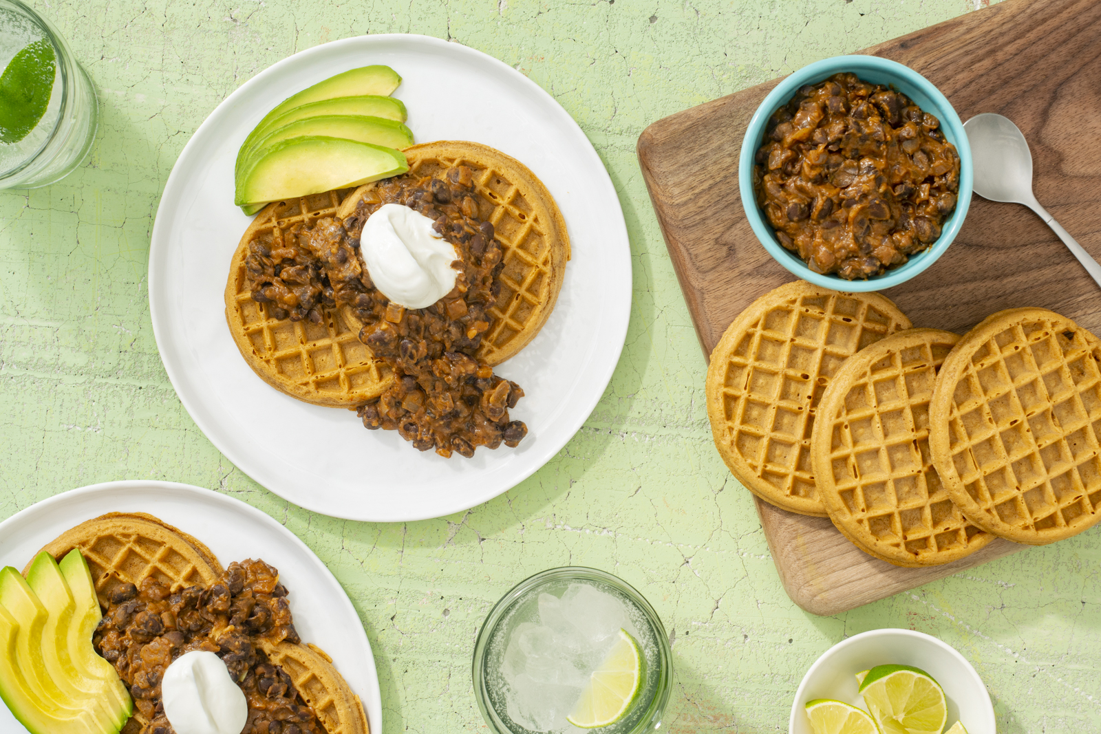 RECIPE Tex-Mex Black Bean Waffles