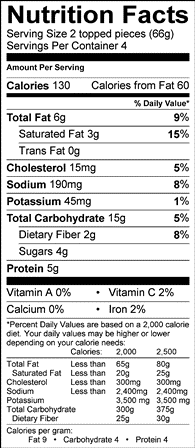 Nutrition Label