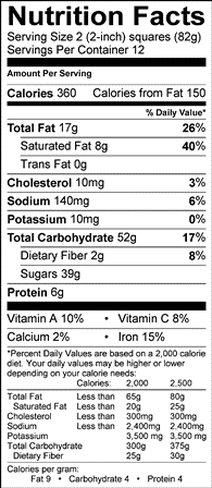Nutrition Label