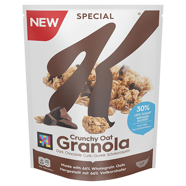 SPECIAL K® Crunchy Oat Granola Dark Chocolate Curls Kellogg's