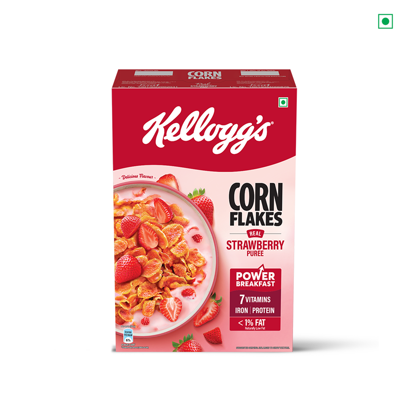 Kellogg's&reg; Corn Flakes Real Strawberry Puree