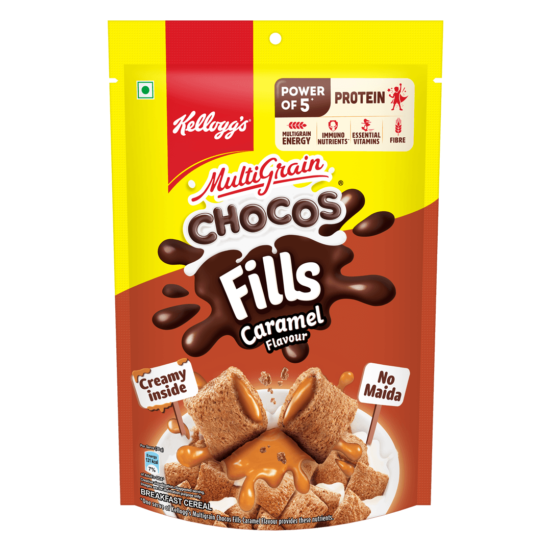 Kellogg's&reg; Multigrain Chocos&reg; Fills Caramel Flavour