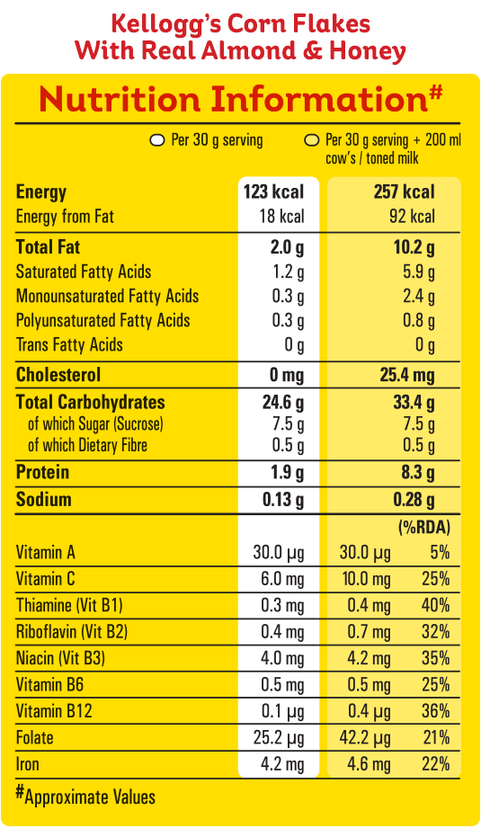 Kellogg's® Corn Flakes with Real Almond & Honey Kellogg's