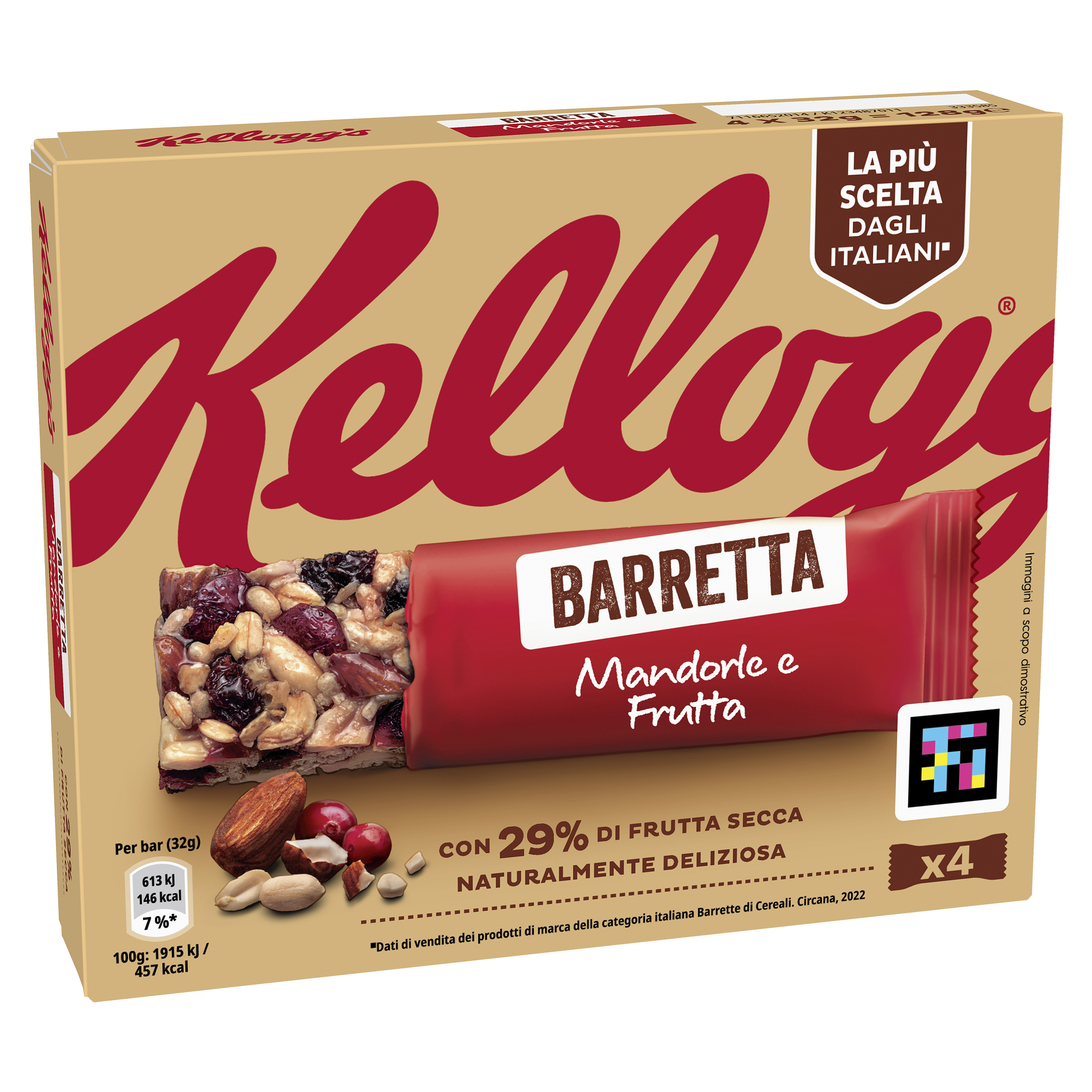 Kellogg's Barretta Mandorle e Frutta
