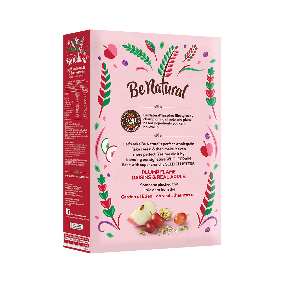 Be Natural Pink Lady Apple And Flame Raisin Kellogg s SG