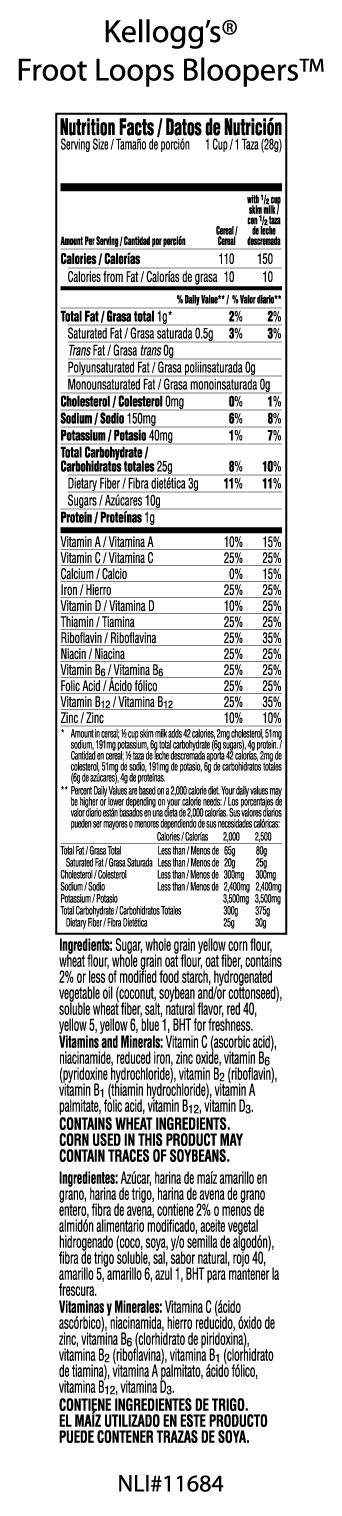 Froot Loops Nutrition Facts - Besto Blog