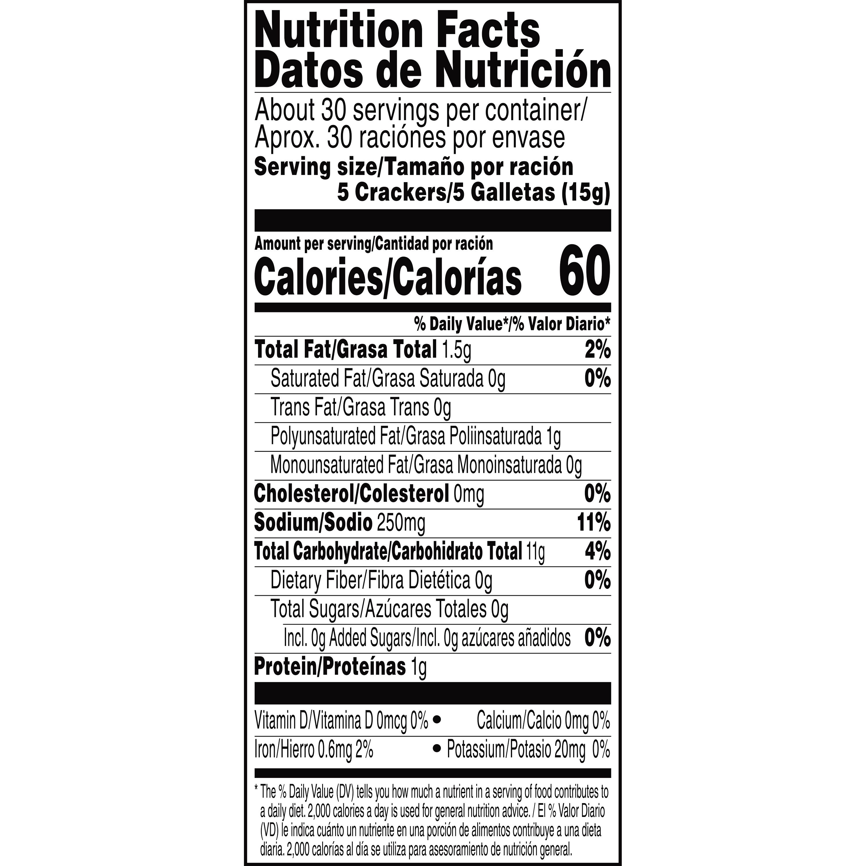 32 Saltine Crackers Nutrition Label Labels Design Ideas 2020