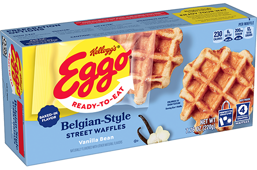 Eggo® Vanilla Bean Belgian Style Street Waffles Image