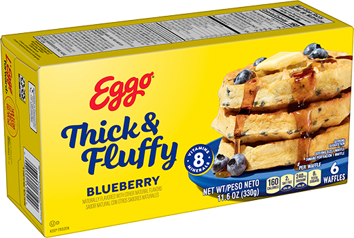Eggo® Thick & Fluffy Blueberry Waffles Image