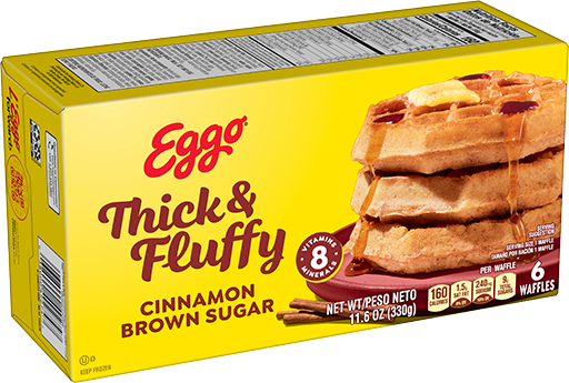 Eggo® Thick & Fluffy Cinnamon Brown Sugar Waffles Image