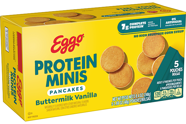 Eggo® Minis Protein Buttermilk Vanilla Pancakes Image