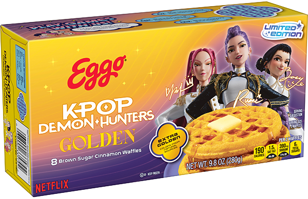 Eggo® KPop Demon Hunters Golden Brown Sugar Cinnamon Waffles