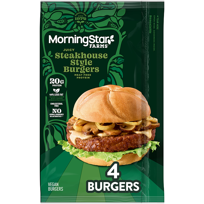 MorningStar Farms® Steakhouse Style Burgers Image