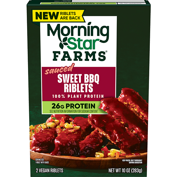 Sweet BBQ Riblets | MorningStar Farms®