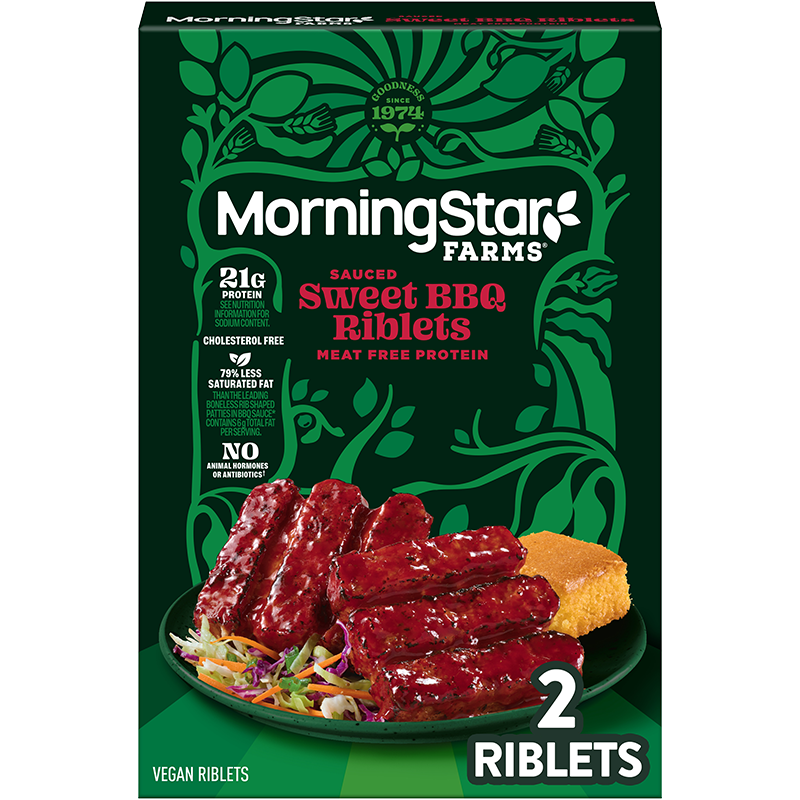 MorningStar Farms® Sweet BBQ Riblets Image