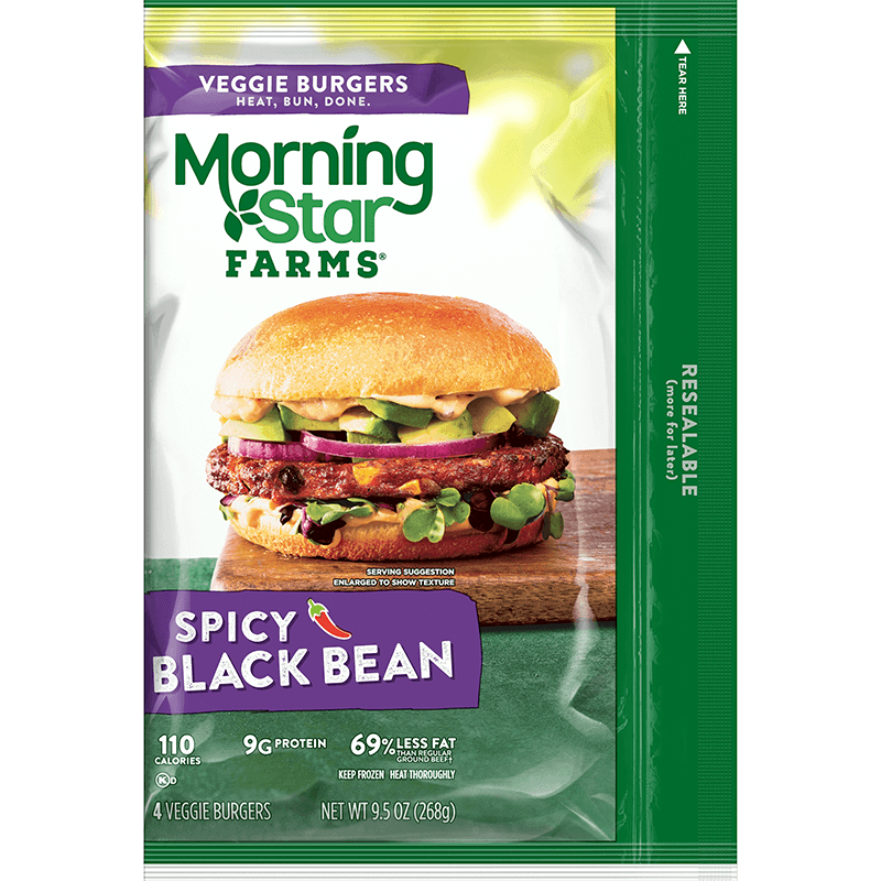 MorningStar Farms® Spicy Black Bean Burgers