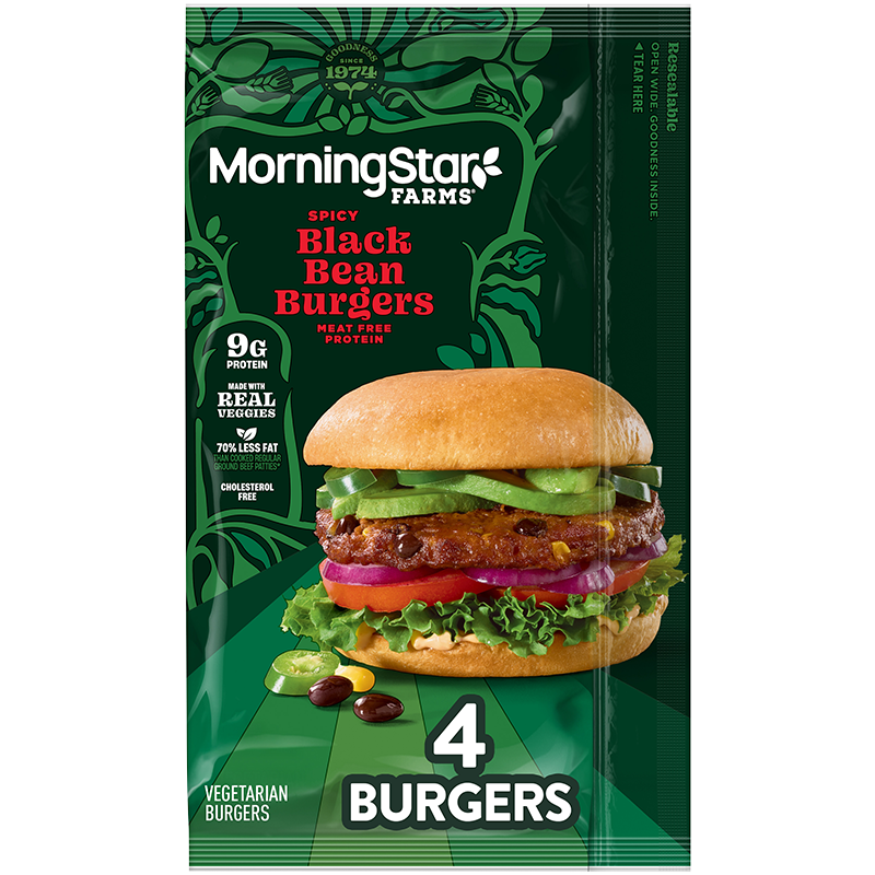 MorningStar Farms® Spicy Black Bean Burgers