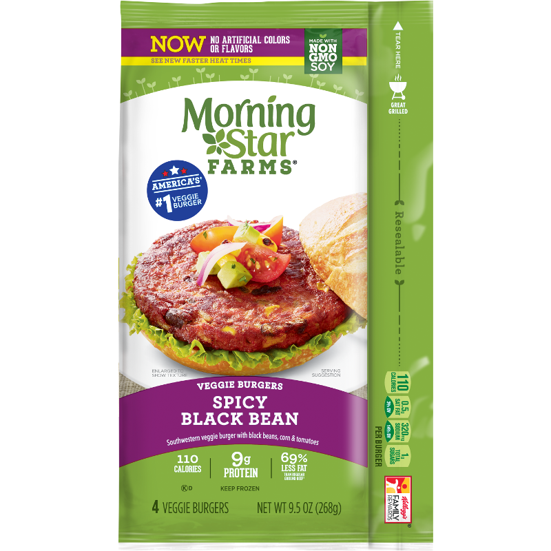 MorningStar Farms® Spicy Black Bean Burgers