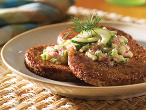 Cucumber Raita Burgers Recipe