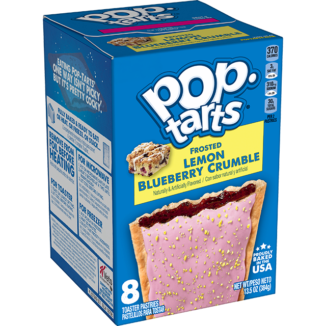 Frosted Lemon Blueberry Crumble Pop-Tarts® Image
