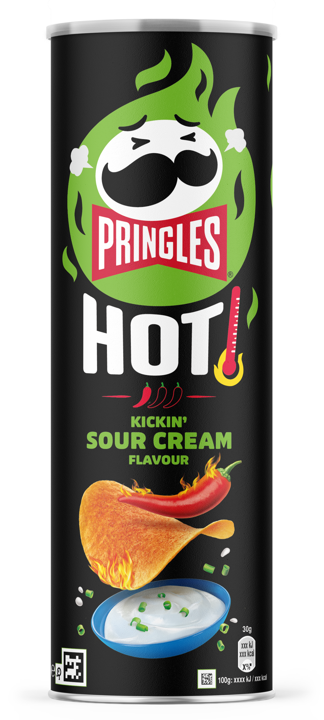 Pringles HOT Kickin' Sour Cream Flavour