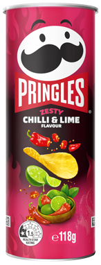 Pringles® Zesty Chilli & Lime Flavour 118g