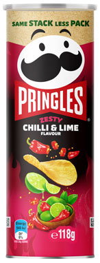 Pringles® Zesty Chilli & Lime Flavour 118g