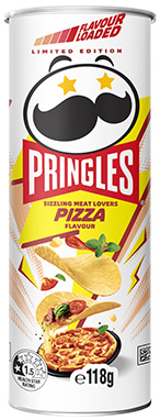 Pringles&reg; Sizzling Meat Lovers Pizza Flavour Chips - 118g