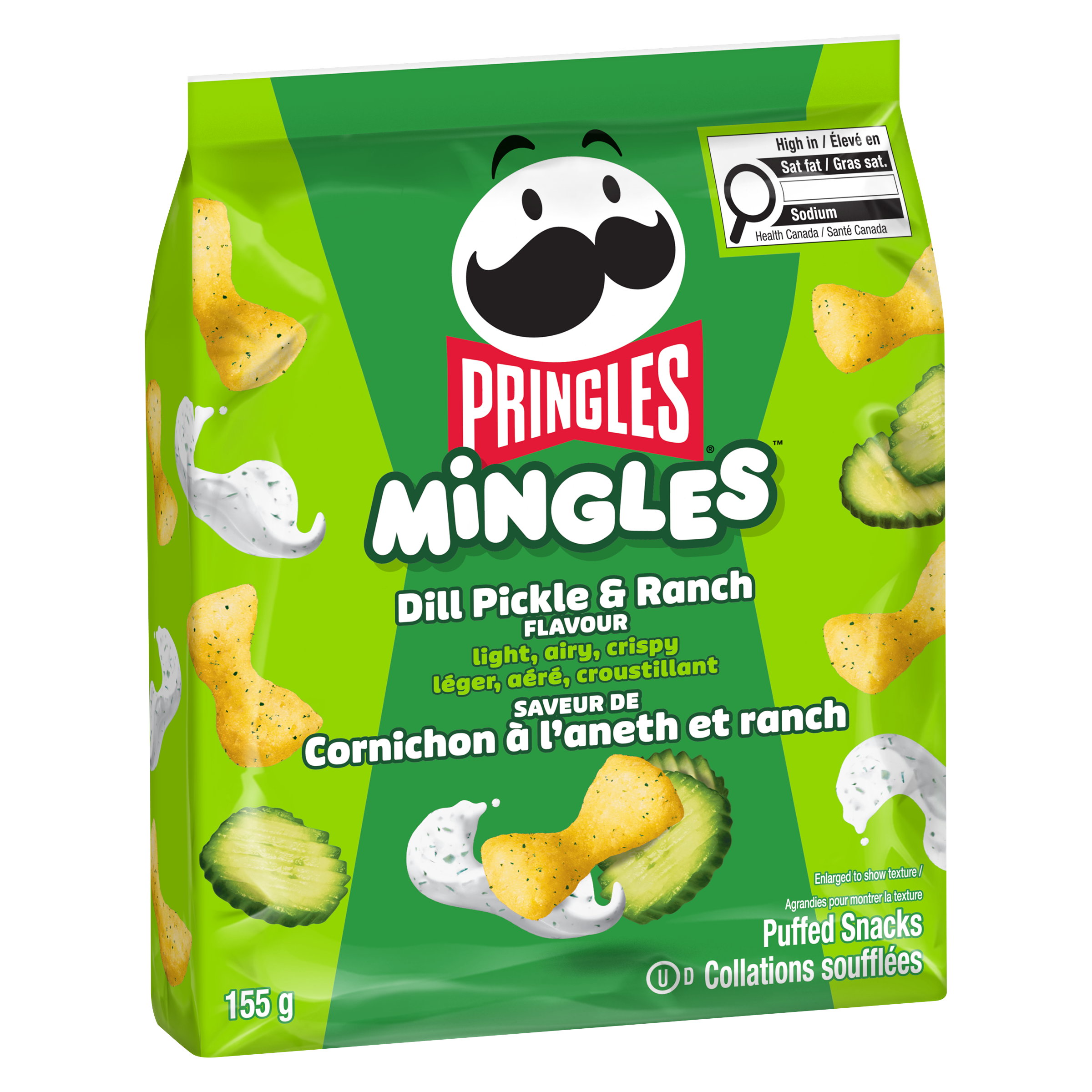 Pringles® Mingles™ Dill Pickle & Ranch Flavour Puffed Snacks Image