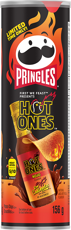 Pringles® Hot Ones Los Calientes Rojo Flavour Potato Chips  Image