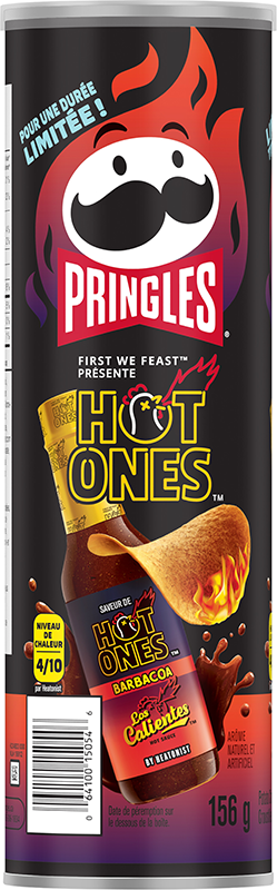 Croustilles Pringles® Hot Ones Saveur de Los Calientes Barbacoa  Image