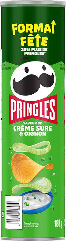 Croustilles Pringles® Saveur de Crème sure et oignon Image