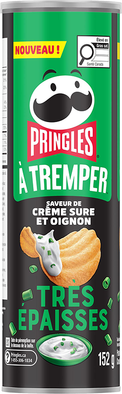 Croustilles Pringles® À Tremper™ Saveur de Crème sure et oignon  Image