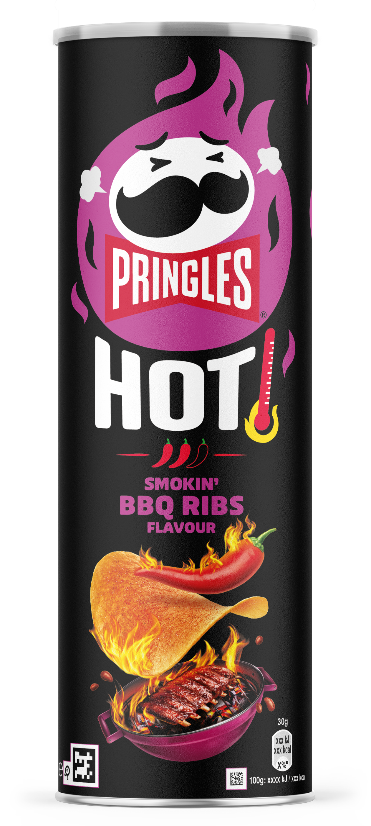 Pringles HOT Smokin' BBQ Ribs Flavour
