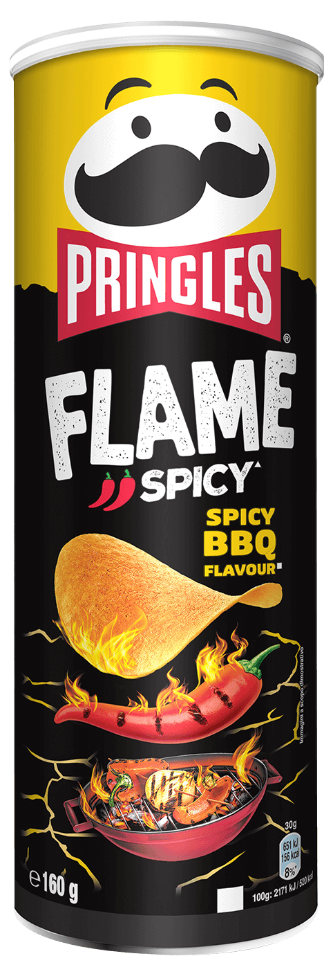 Pringles FLAME Spicy BBQ Flavour