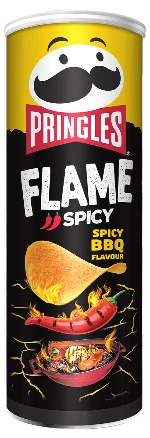 Pringles Flame Spicy BBQ