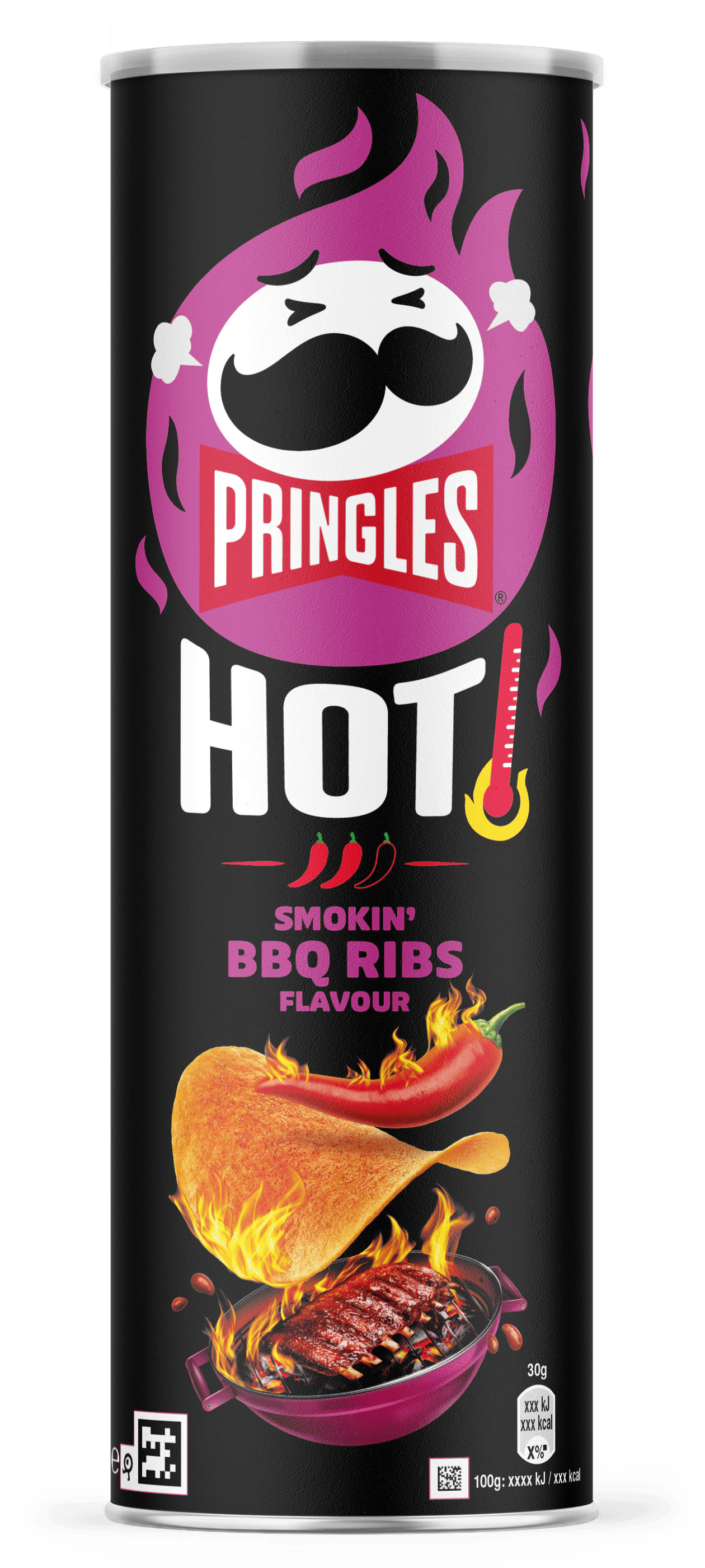 Pringles HOT Smokin' BBQ Ribs Flavour