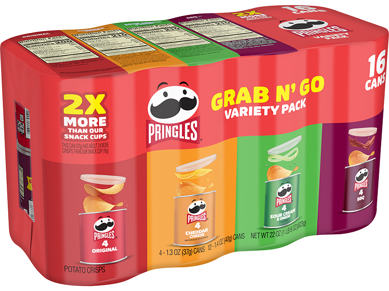 Pringles® Grab & Go Multipack 4 Crisp Flavors Image