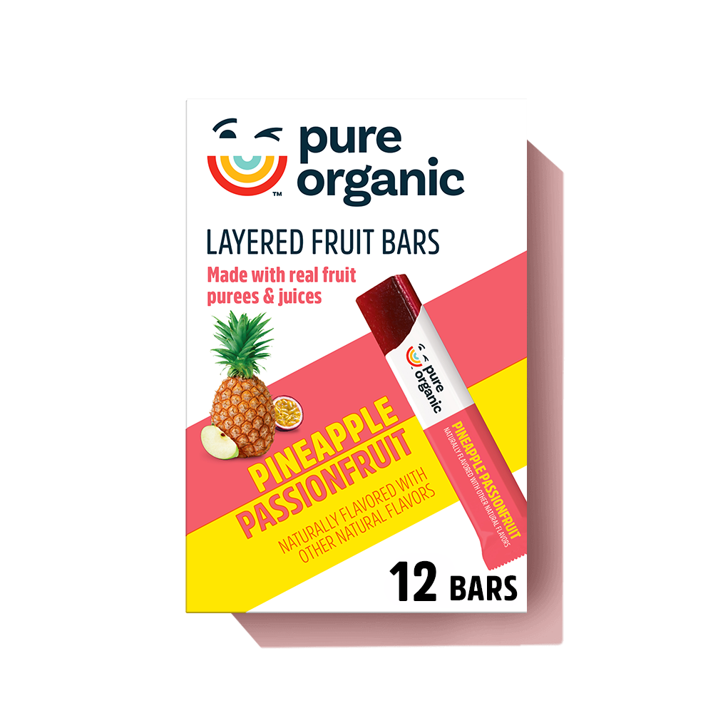 Pure Organic Pineapple & Passion Fruit Layered Fruit Bar Image