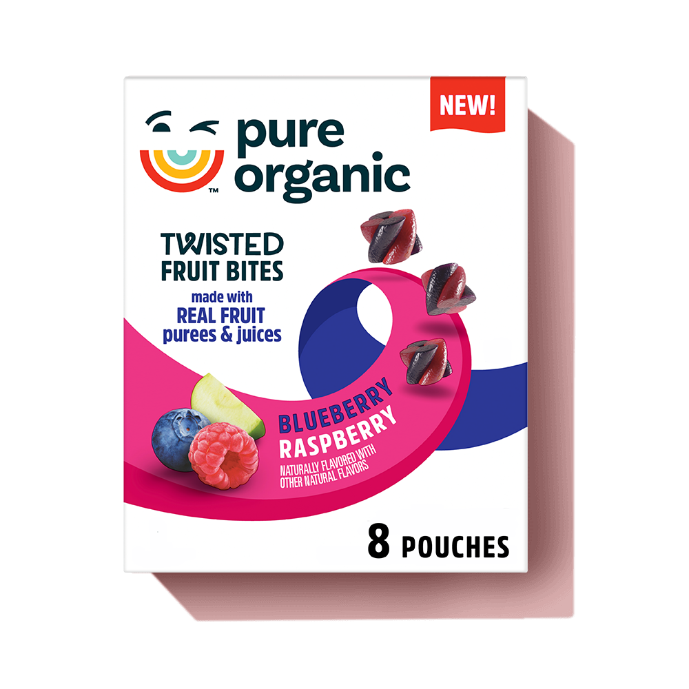 Pure Organic Twisted Fruit Bites Blueberry Raspberry Image