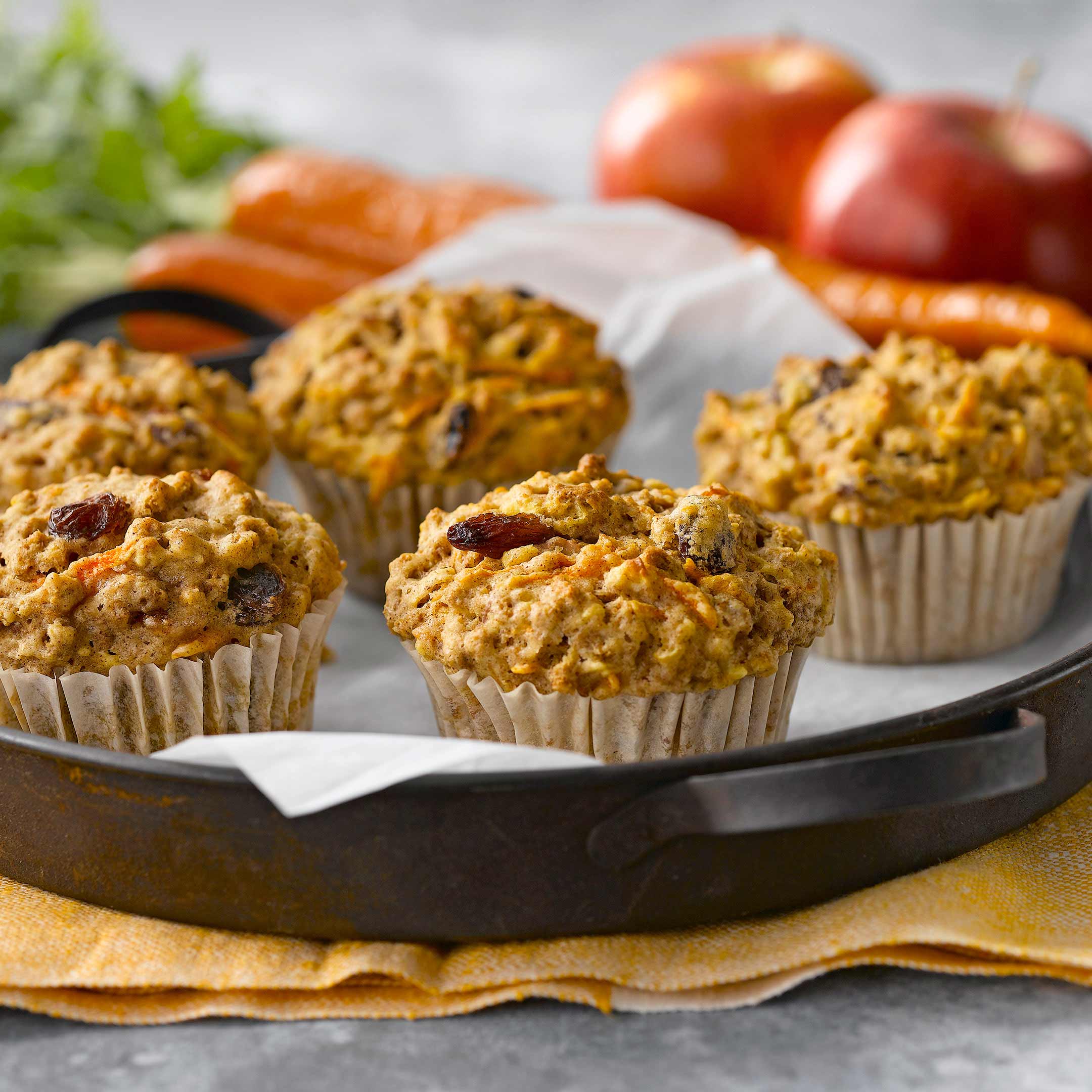 Apple Carrot Bran Muffin
