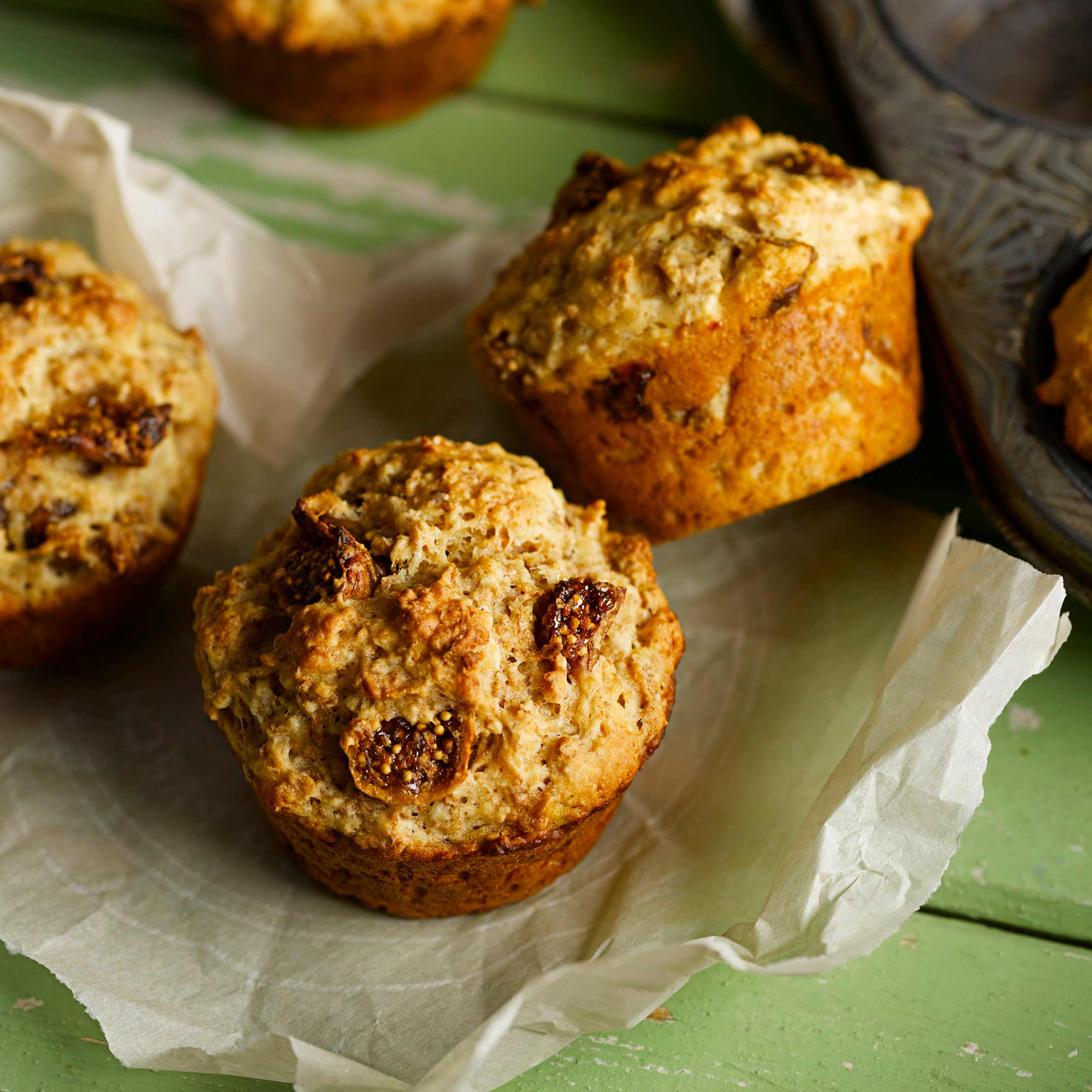 Muffins au son figues et oranges