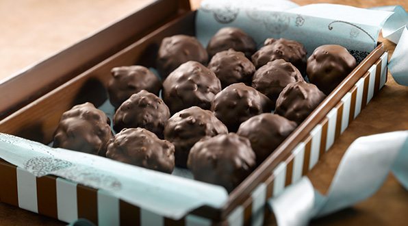 White and Dark Chocolate Truffles