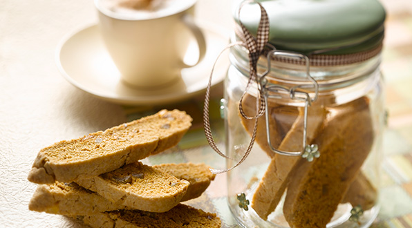 Crystallized Ginger Biscotti