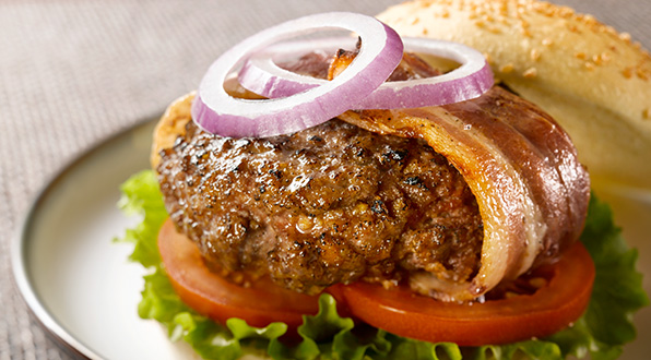 Beef and Bacon Burgers