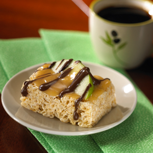 Caramel Apple Rice Krispies Treats